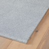 Tapis sur mesure EURYDICE Gris clair finition surjet