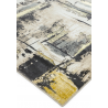 zoom tapis orion jaune et gris