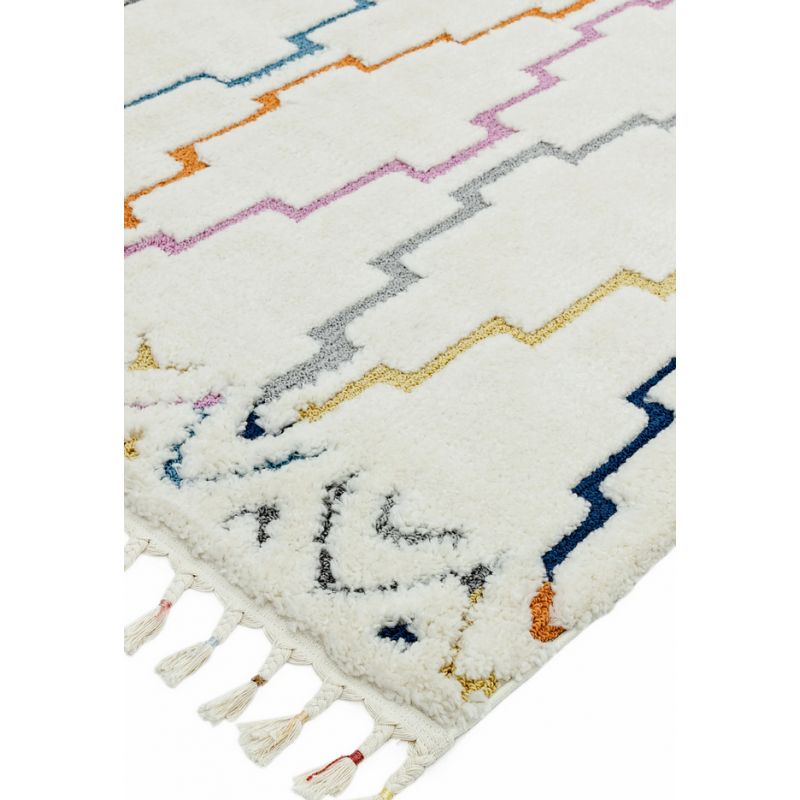 zoom tapis trellis ariana motifs etniques