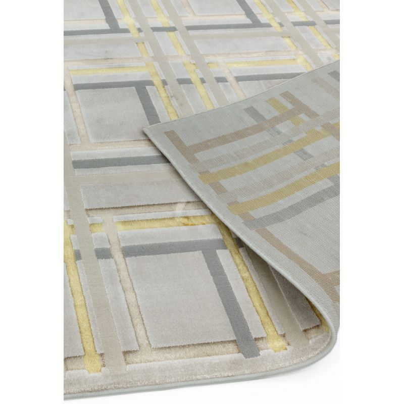 Dos du tapis Angara Elexus creme et gris