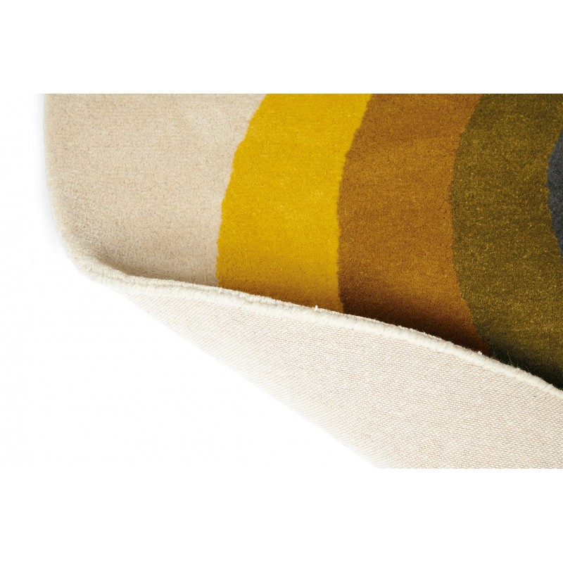 dos du tapis sunflower jaune