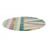 Tapis de salon rond en laine et viscose multicolore Sahara Rose Tapis de salon rond en laine et viscose multicolore Sahara Rose