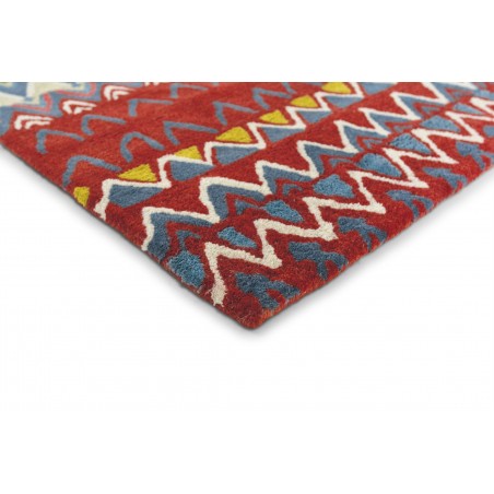 Tapis de bureau en fibres naturelles Saffron Rouge Tapis de bureau en fibres naturelles Saffron Rouge