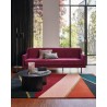 Tapis haut de gamme en laine et viscose Sahara Bourgogne Tapis haut de gamme en laine et viscose Sahara Bourgogne