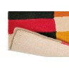 Tapis moderne en laine multicolore Estella domino