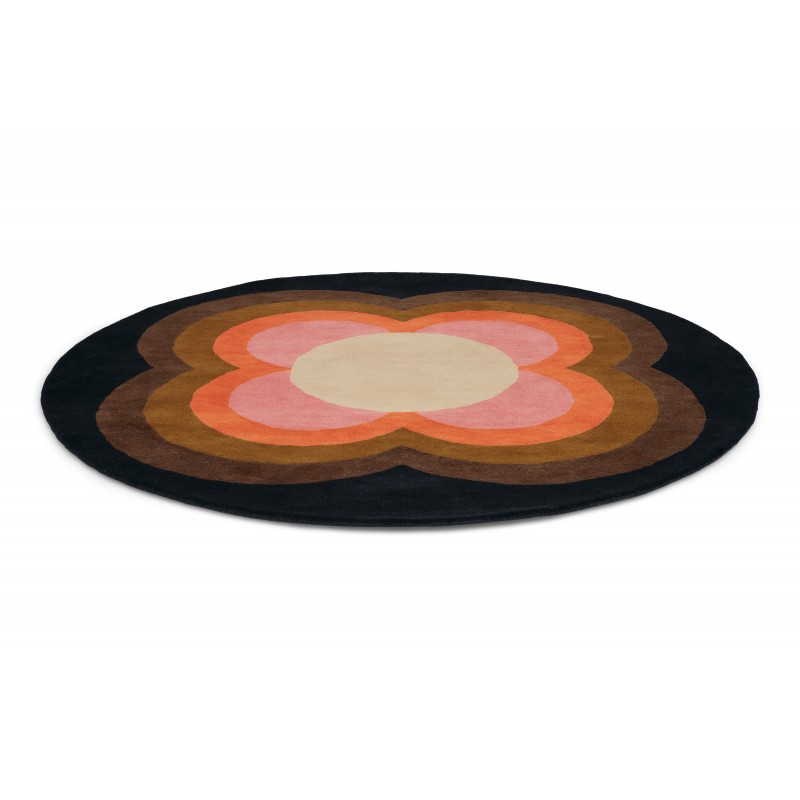 tapis en laine sunflower rose