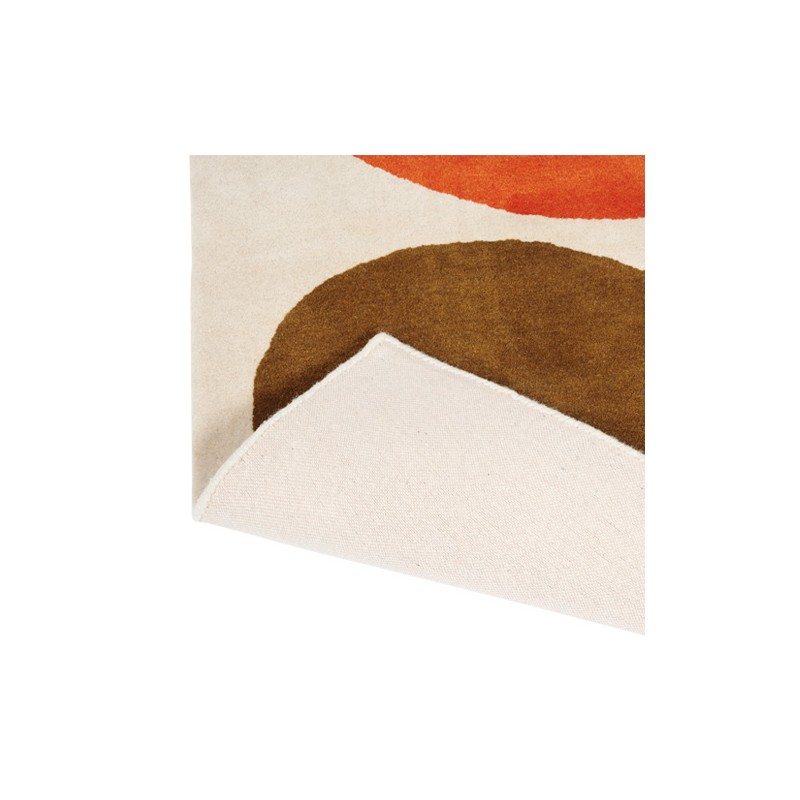 dos du tapis stem en laine multi