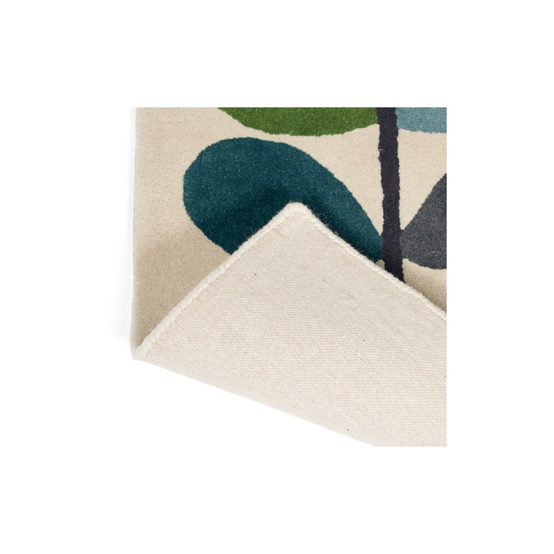 dos du tapis stem kingfisher en laine