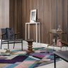 Tapis moderne en laine multicolore Mosaïc Lavande
