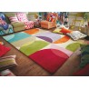 Tapis de salon haut de gamme multicolore Kaleido
