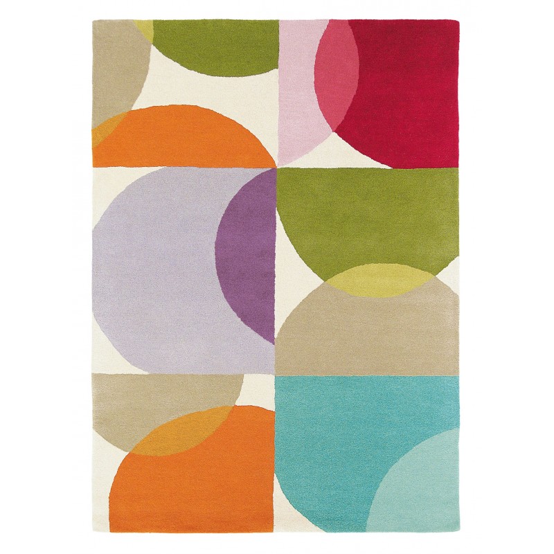 Tapis contemporain en laine tufté main multicolore Kaleido - BRINK & CAMPMAN