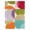 Tapis contemporain en laine tufté main multicolore Kaleido