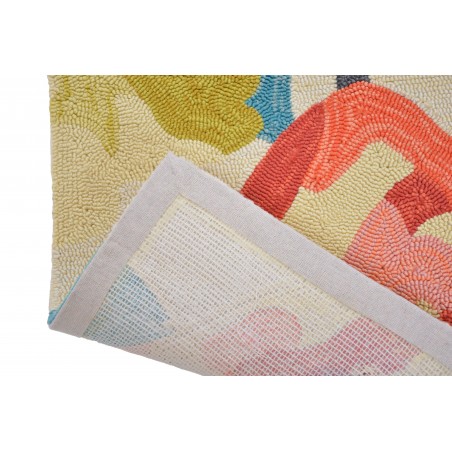 Tapis extérieur avec fleurs Vendaccio Coral dos back Tapis extérieur avec fleurs Vendaccio Coral dos back