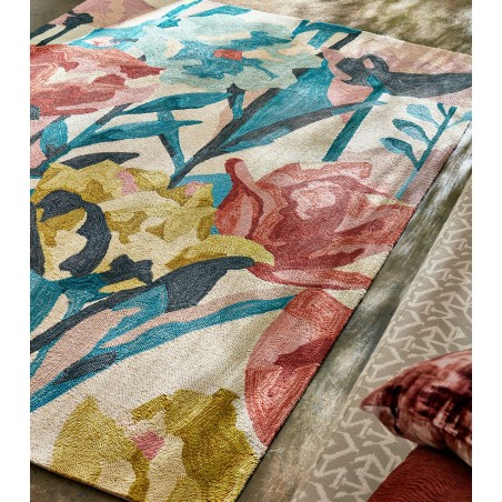 Tapis d'extérieur multicolore à fleurs aquatiques par Harlequin -  Inspiration Luxe