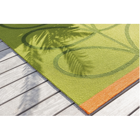 zoom sur tapis d'extérieur vert par orla kiely zoom sur tapis d'extérieur vert par orla kiely