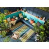 Tapis d'extérieur en polypropylène multicolore Kiwi Tapis d'extérieur en polypropylène multicolore Kiwi
