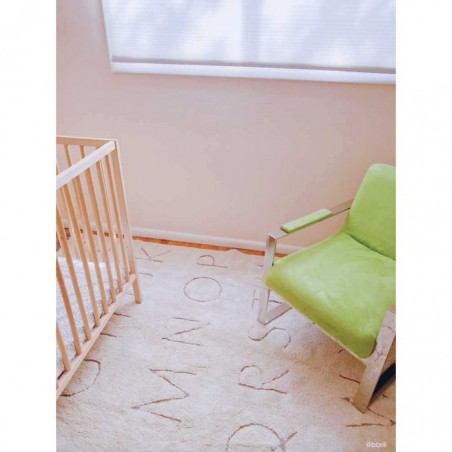 photo d'ambiance chambre enfant tapis ABC en coton photo d'ambiance chambre enfant tapis ABC en coton