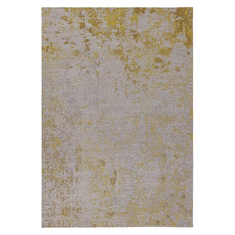 Tapis d'extérieur polypropylène recyclé motifs fondus DARA Ocre - JOSEPH LEBON