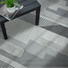 photo d'ambiance tapis d'extérieur monty noir et gris geometric