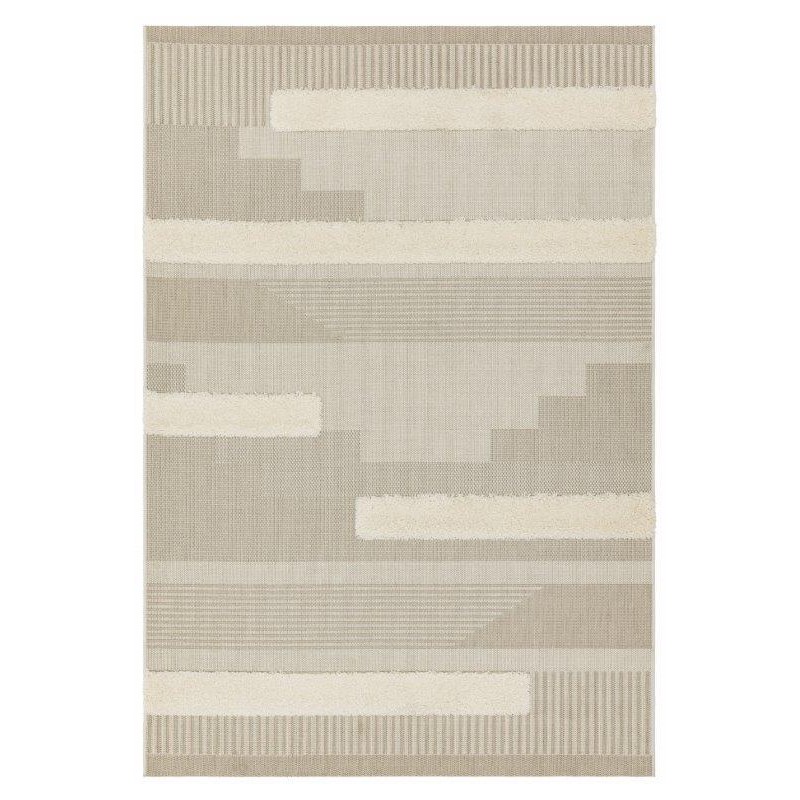 Tapis d'extérieur MONTY naturel et crème GEOMETRIC - JOSEPH LEBON