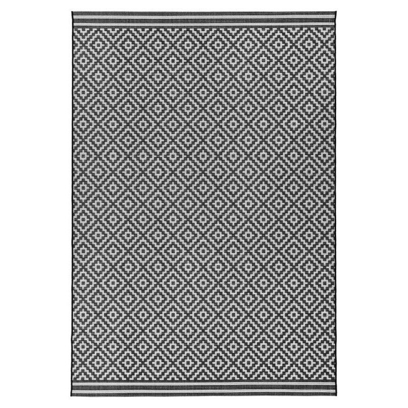 Tapis d'extérieur PATIO mono noir DIAMOND - JOSEPH LEBON