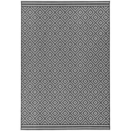 tapis patio mono noir diamond