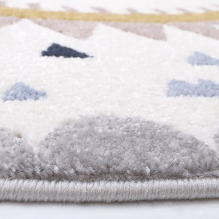 hauteur du tapis Nolita ocre et gris hauteur du tapis Nolita ocre et gris