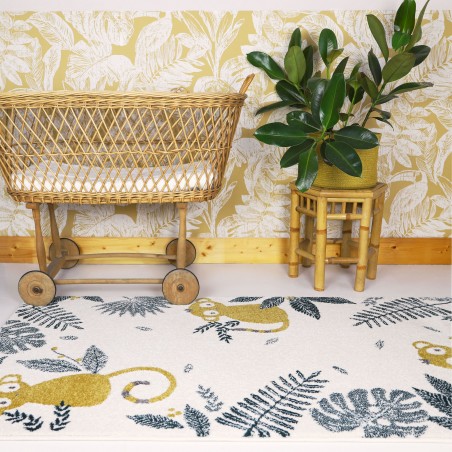photo d'ambiance tapis monkey paradise miel photo d'ambiance tapis monkey paradise miel