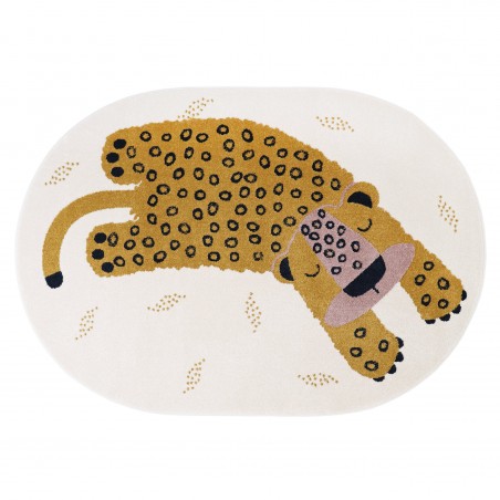 photo du tapis ovale chambre enfant tigre Kleo photo du tapis ovale chambre enfant tigre Kleo