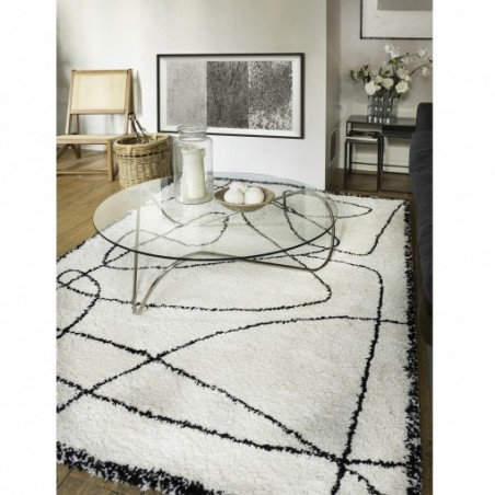 photo d'ambiance tapis design eskyss noir et blanc photo d'ambiance tapis design eskyss noir et blanc