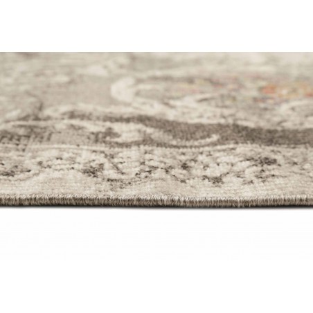 Tapis vintage à motif floral Nebraska gris Tapis vintage à motif floral Nebraska gris