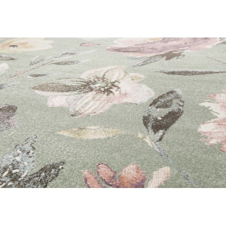 Tapis de bureau en polypropylène Summer breeze menthe gris Tapis de bureau en polypropylène Summer breeze menthe gris