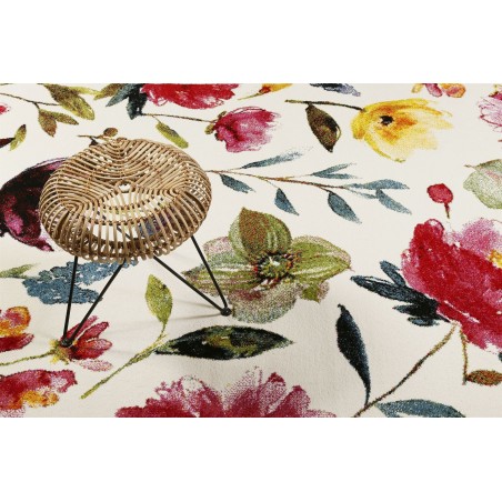 Tapis à poils courts fleuri Summer breeze multicolore Tapis à poils courts fleuri Summer breeze multicolore