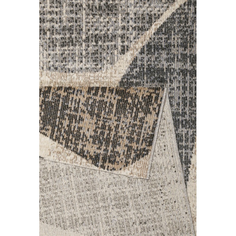 Tapis rectangulaire Leaf gris et taupe par Esprit Home