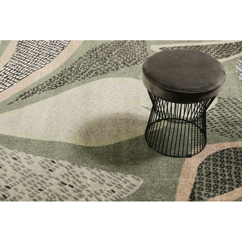 Tapis de salon moderne Hazel vert kaki par Esprit Home