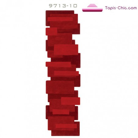 Tapis contemporain Pebbles rouge par Angelo Tapis contemporain Pebbles rouge par Angelo