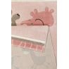 Tapis animaux chambre enfant rose Lucky zoo 2.0