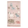 Tapis animaux chambre enfant rose Lucky zoo 2.0