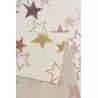 Tapis chambre enfant etoile Esterya beige et rose Tapis chambre enfant etoile Esterya beige et rose