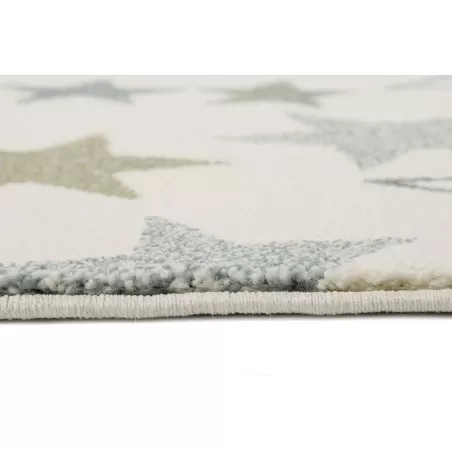 Tapis chambre enfant etoile Esterya beige et rose Tapis chambre enfant etoile Esterya beige et rose