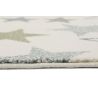 Tapis chambre enfant etoile Esterya beige et rose