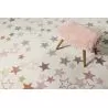 Tapis chambre enfant etoile Esterya beige et rose Tapis chambre enfant etoile Esterya beige et rose