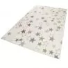 Tapis chambre enfant etoile Esterya beige et rose Tapis chambre enfant etoile Esterya beige et rose