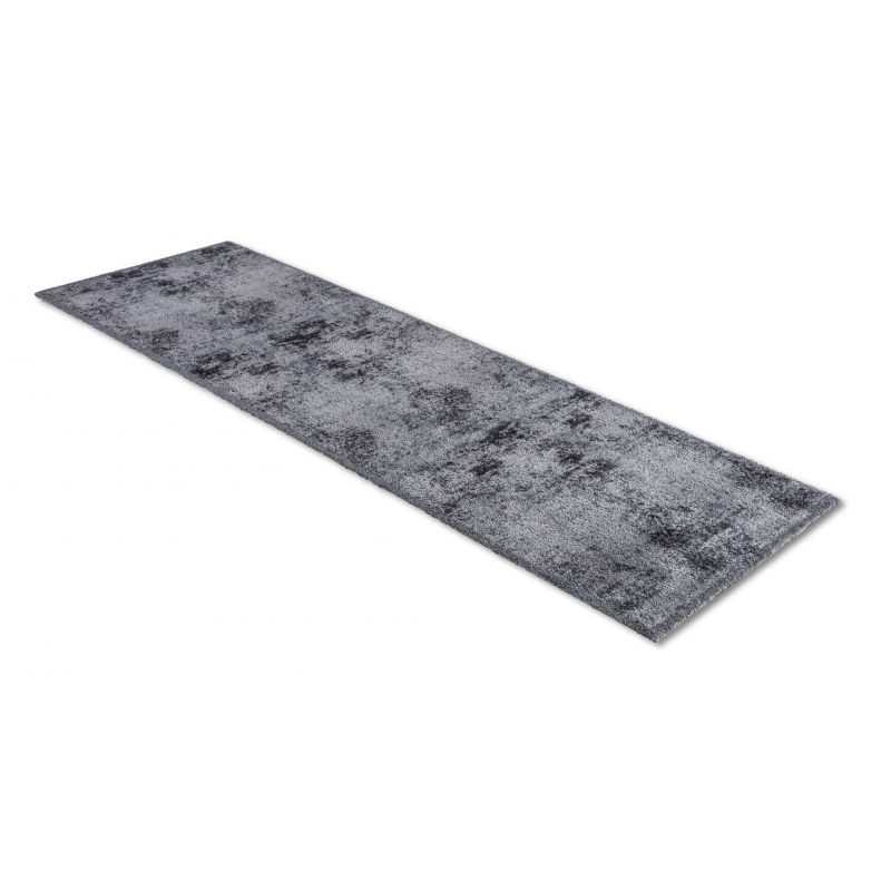 Tapis de cuisine Lavable en machine NUAGE Gris noir et beige