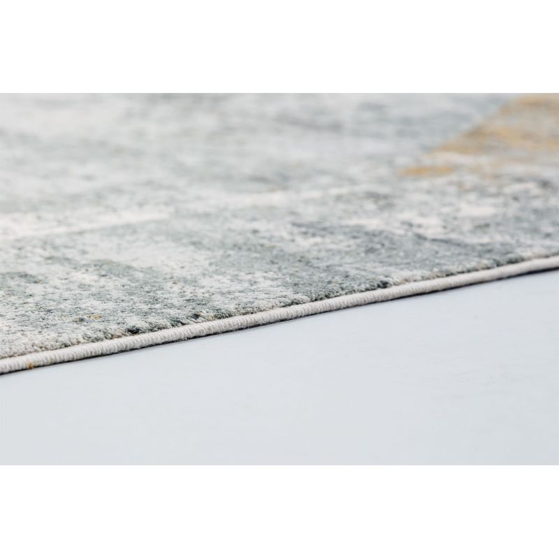 Tapis Moderne Positano Abstrait Gris Or viscose et acrylique