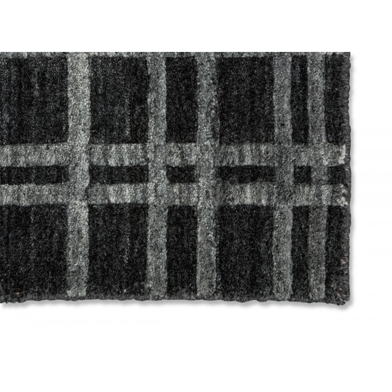 Tapis haut de gamme design Cosetta Gris Anthracite pur viscose