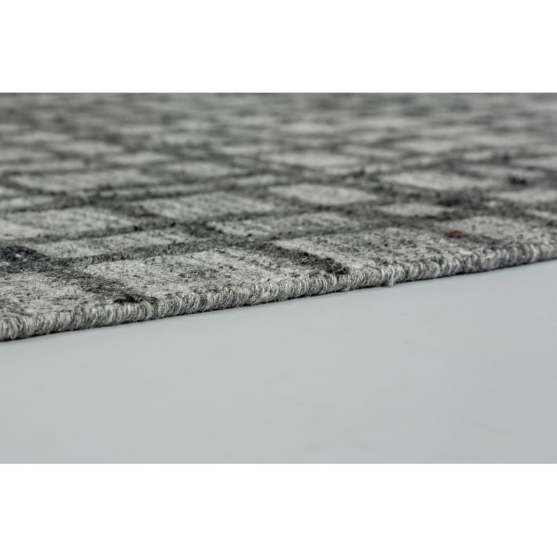 Tapis haut de gamme design Cosetta Gris Clair pur viscose