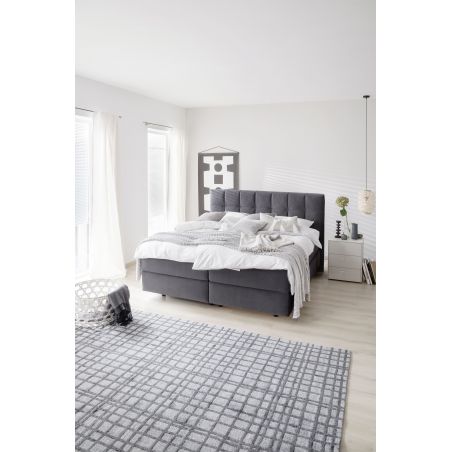 Tapis haut de gamme design Cosetta Gris Clair pur viscose