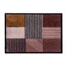 Tapis d'Entrée Original Manhattan Rose Bordeaux Ocre lavable machine