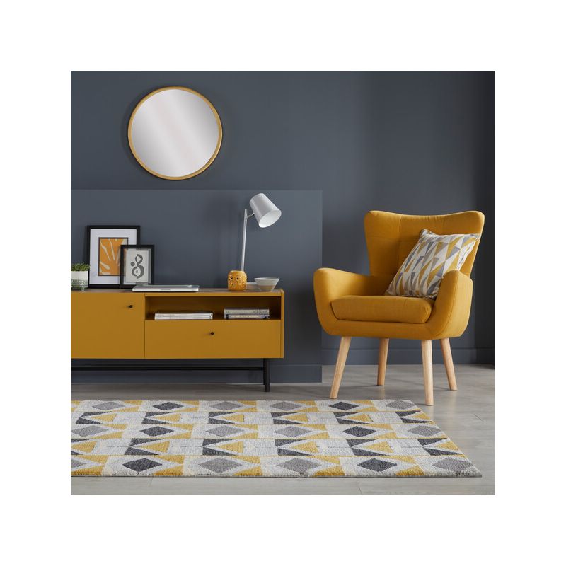 Tapis de chambre en polyester Kodiac ocre